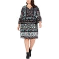 thumbnail image 1 of Style & Co. Womens Mixed Print Sheath Dress, 1 of 3