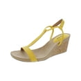 thumbnail image 1 of Style & Co. Womens Mulan Faux Suede T-Strap Wedge Sandals, 1 of 3