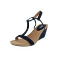 thumbnail image 1 of Style & Co. Womens Mulan Faux Suede Wedge Sandals, 1 of 4