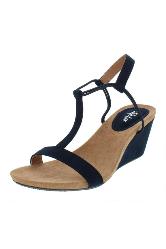 Womens Mulan Faux Suede Wedge Sandals