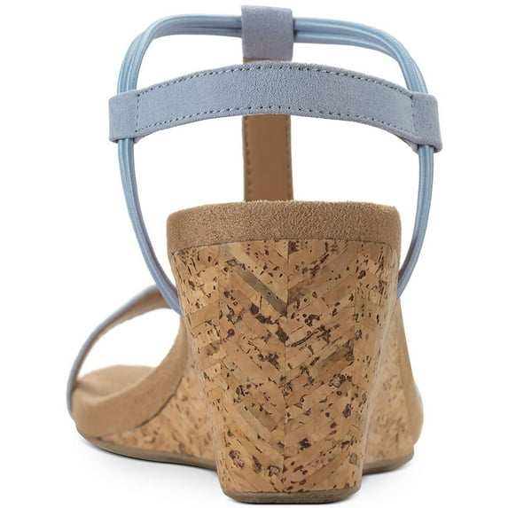 Style & Co. Womens Mulan T-strap Open Toe Wedge Sandals