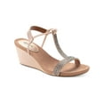 thumbnail image 1 of Style & Co. Womens Mulan2 Faux Suede T-Strap Wedges, 1 of 3