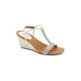 thumbnail image 1 of Style & Co. Womens Mulan2 Faux Suede T-Strap Wedges, 1 of 3