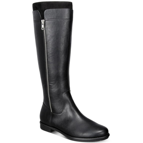 Style & Co. Womens Olliee Faux Leather Tall Knee-High Boots