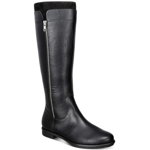 Style & Co. Womens Olliee Faux Leather Tall Knee-High Boots