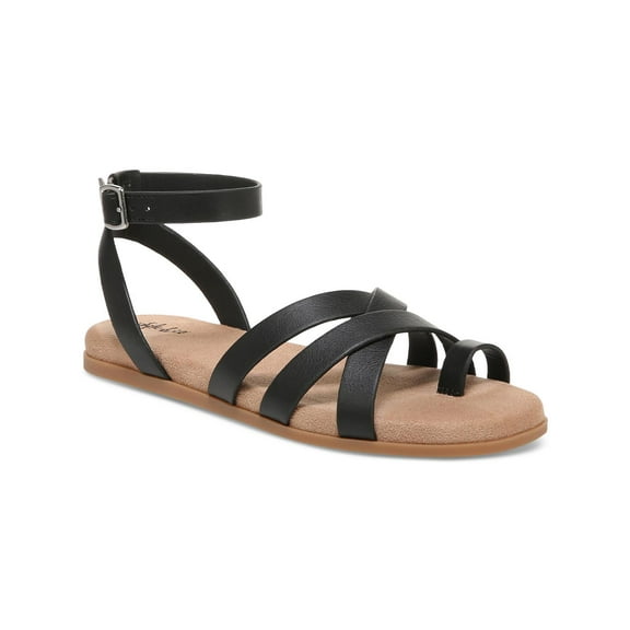 Style & Co. Womens Parnikka Faux Leather Criss-Cross Slingback Sandals