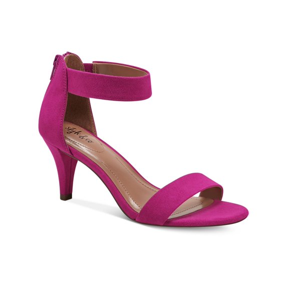 Style & Co. Womens Paycee Faux Suede Ankle Strap Pumps