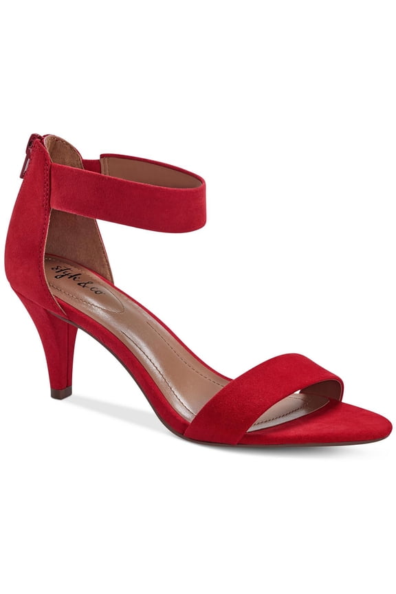 Womens Paycee Faux Suede Ankle Strap Pumps