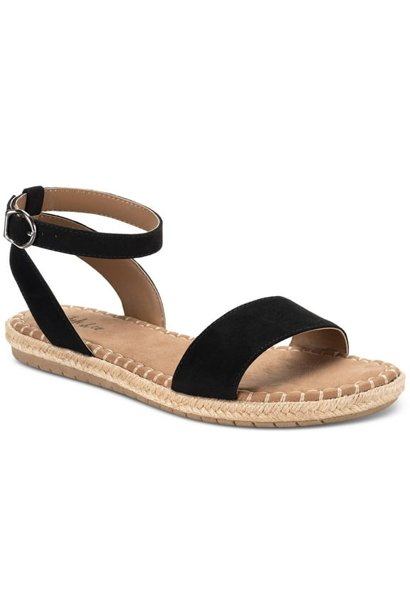 Womens Peggyy Faux Suede Flat Ankle Strap