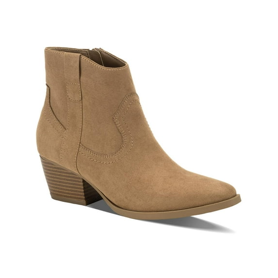 Style & Co. Womens Perriee Faux Leather Pointed Toe Cowboy, Western Boots