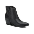 thumbnail image 1 of Style & Co. Womens Perriee Faux Leather Pointed Toe Cowboy, Western Boots, 1 of 3