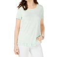 thumbnail image 1 of Style & Co Womens Petite Ruffled Hem Tops, 1 of 1