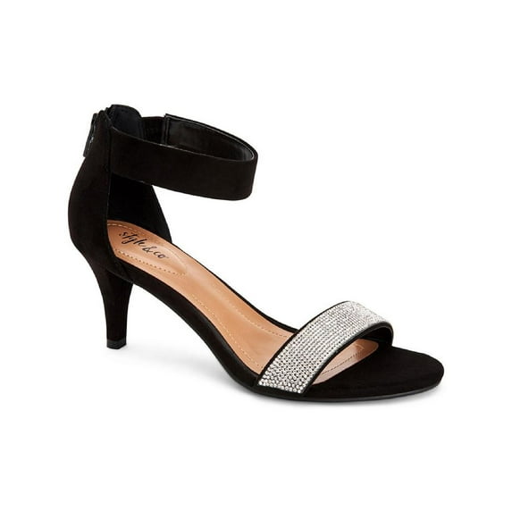 Style & Co. Womens Phillys Faux Suede Embellished Evening Heels