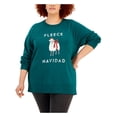 thumbnail image 1 of Style & Co Plus Size Fleece Tunic Fleece Navidad 2X, 1 of 3