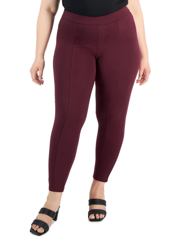Womens Plus Pencil Ponte Skinny Pants