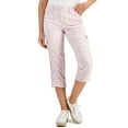 thumbnail image 1 of Style & Co Womens Printed Bungee Capri Pants Bunge Soft Shell Comb 14, 1 of 1