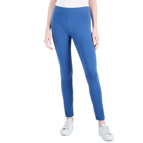 Style & Co Womens Pull On Leggings Spruce Blue S