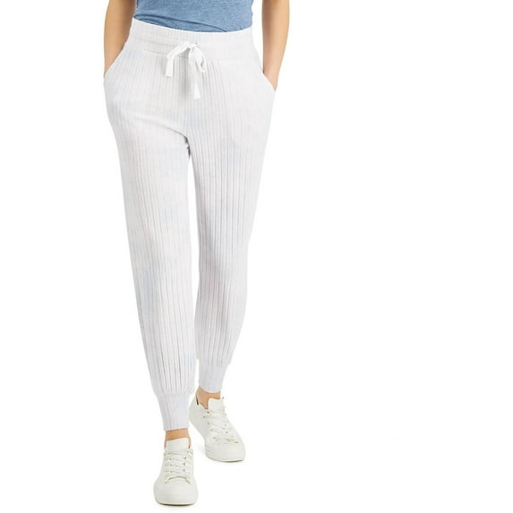 Style & Co. Womens Ribbed Knit Fuzzy Jogger Pants