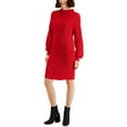 thumbnail image 1 of Style & Co. Womens Ribbed Knit Mock-Turtle Neck Sweaterdress, 1 of 1