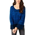 thumbnail image 1 of Style  Co Women's Ribbed Trim Contrast Trim Pullover Sweater, XXL or XL, 1 of 2