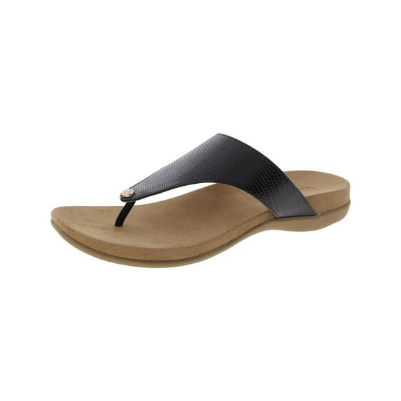 Style & Co. Womens Riioo Faux Leather Slip On Flip-Flops