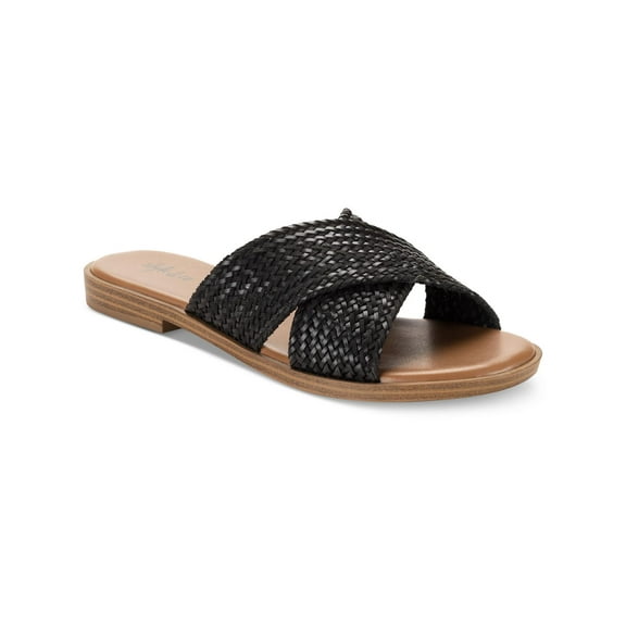 Style & Co. Womens SHANNONNP Round toe Crisscross straps Slide Sandals
