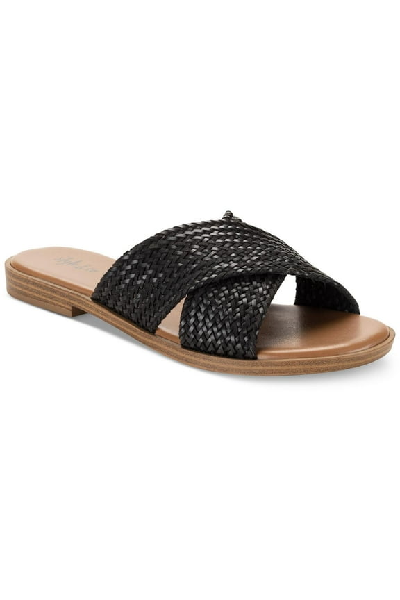 Womens SHANNONNP Round toe Crisscross straps Slide Sandals