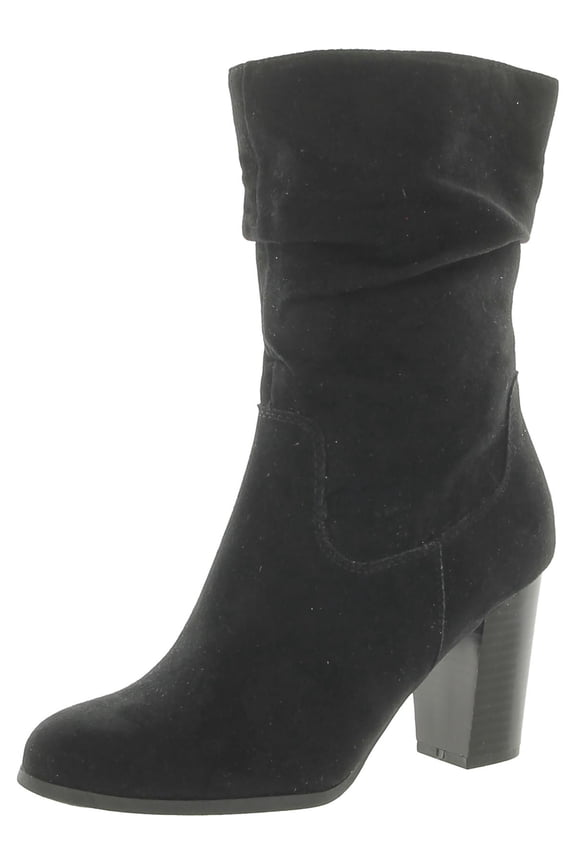Womens Saraa Faux Suede Slouchy Mid-Calf Boots