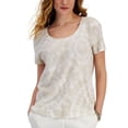thumbnail image 1 of Style & Co. Womens Scoop n Knit T-Shirt, 1 of 2