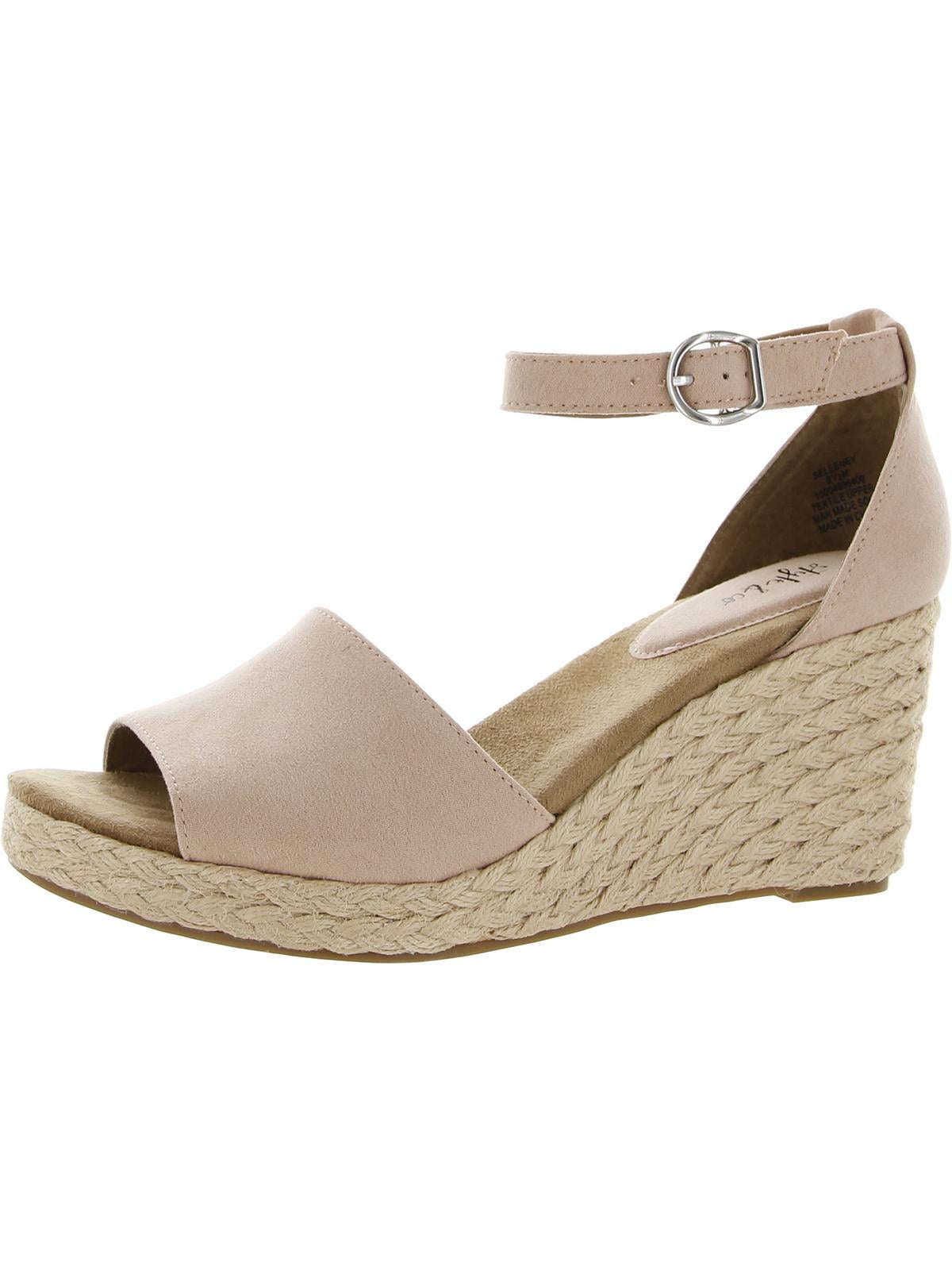 Style & Co. Women's Seleene Faux Suede Wedge Sandals – Navy, Size 10 Medium