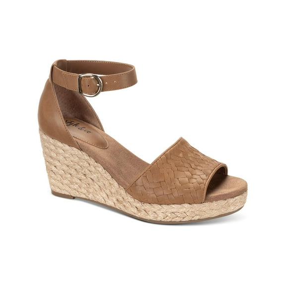 Style & Co. Womens Seleeney Faux Suede Open Toe Wedge Sandals