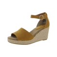 thumbnail image 1 of Style & Co. Womens Seleeney Faux Suede Open Toe Wedge Sandals, 1 of 3