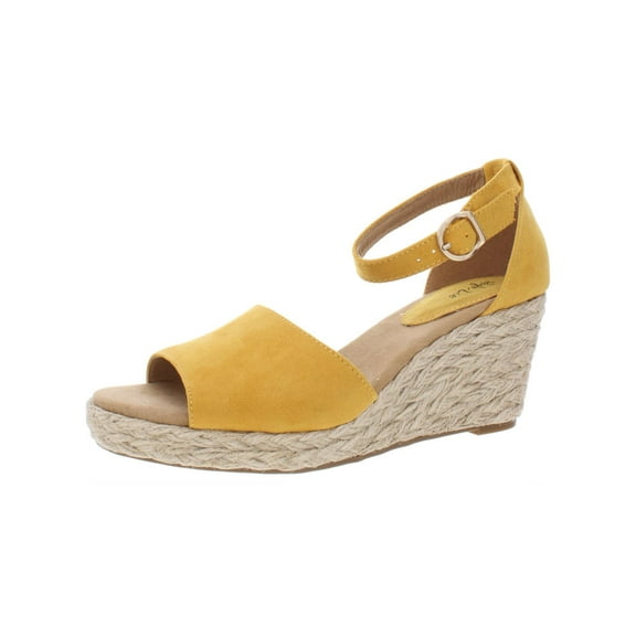 Style & Co. Womens Seleeney Faux Suede Open Toe Wedge Sandals