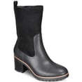 thumbnail image 1 of Style & Co. Womens Skylarr Faux Leather Mixed Media Mid-Calf Boots, 1 of 3