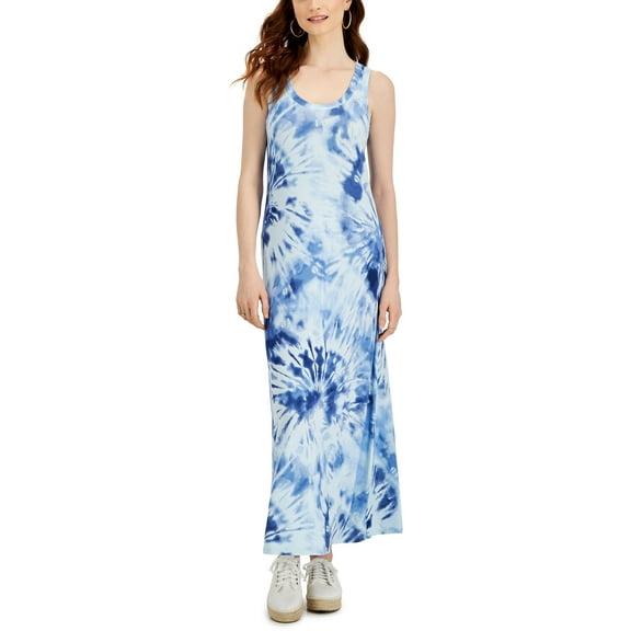 Style & Co Womens Sleeveless Maxi Dress Blue Socket XL