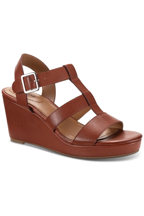 Womens Sofiee Ankle Strap Gladiator Wedge Sandals