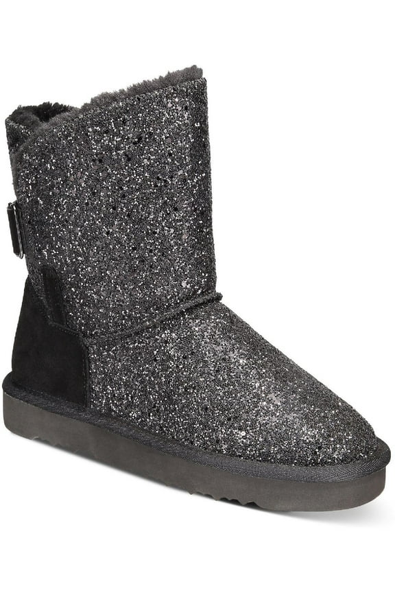 Womens Teenyy F Glitter Cold Weather Winter & Snow Boots