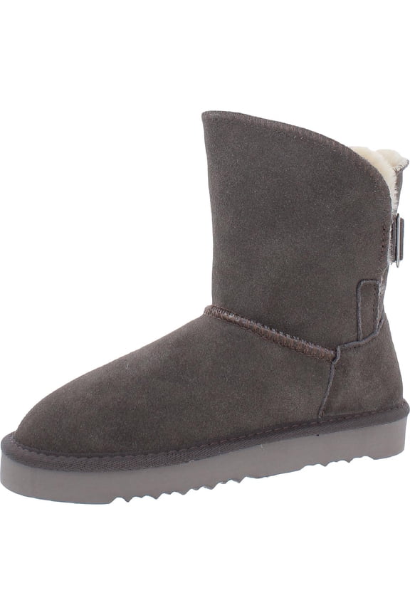 Womens Teenyy Suede Pull On Ankle Boots