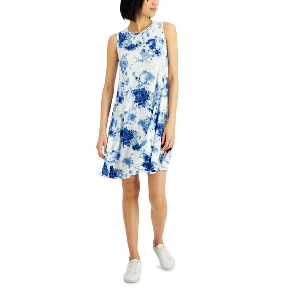 Style & Co Womens Tie Dyed Flip Flop Dress Industrial Dye XL