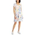 thumbnail image 1 of Style & Co Womens Tie Dyed Print Flip Flop Dress Multi Dye XS, 1 of 1