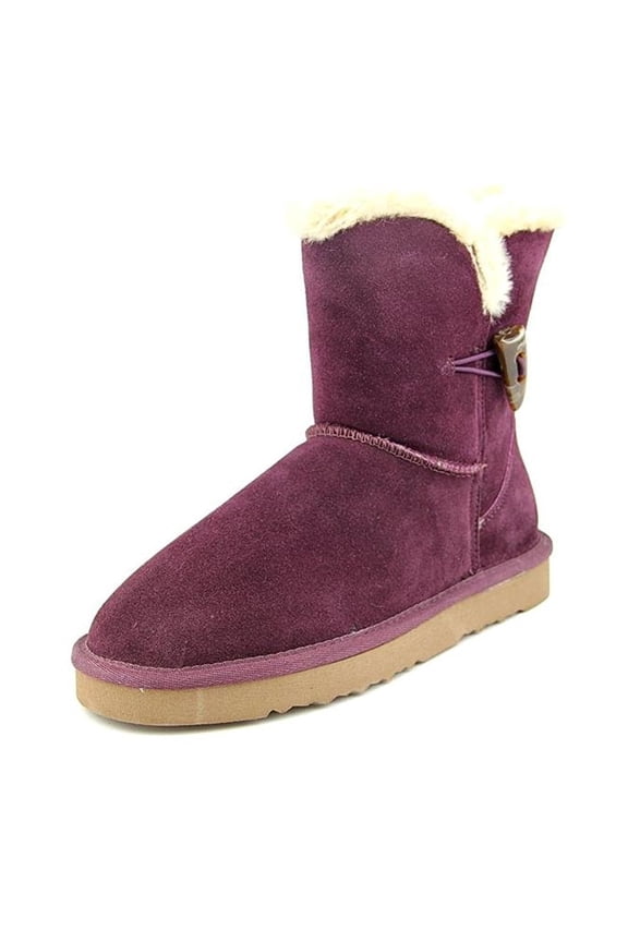 Style & Co. Womens Tiny 2 Suede Closed Toe Mid-Calf Fashion, Purple, Size 6.0