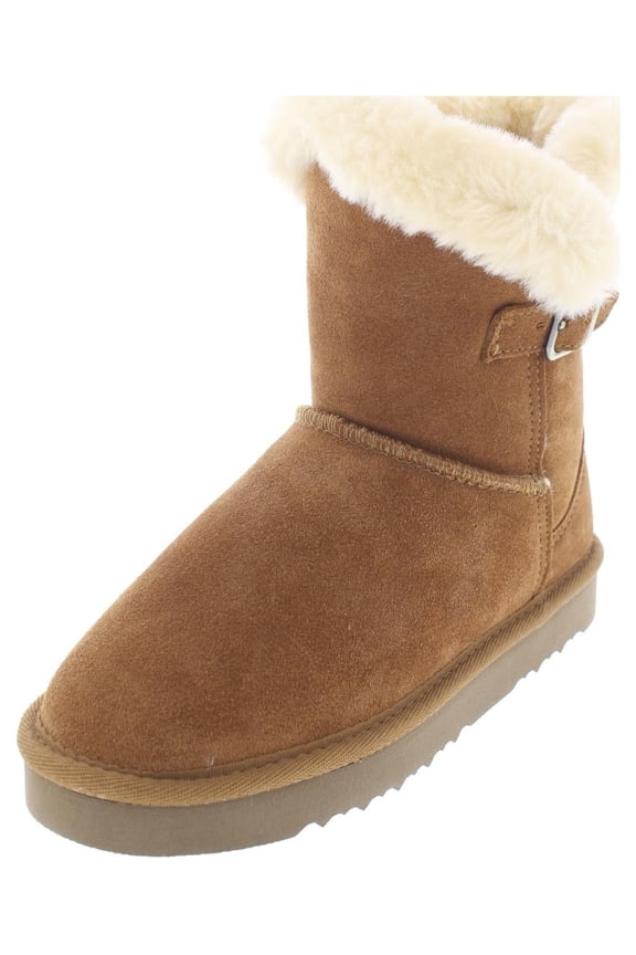 Womens Tiny 2 Suede Faux Fur Lined Winter Boots Tan 5 Medium (B,M)