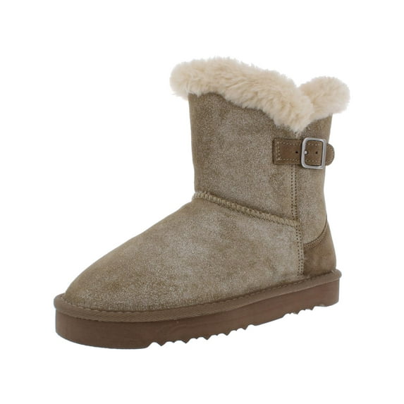Style & Co. Womens Tiny 2 Suede Faux Fur Lined Winter Boots