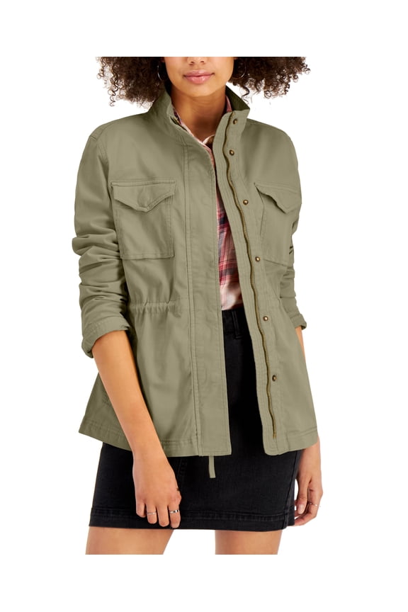 Style & Co Womens Twill Jacket Costa Rica Sand XS