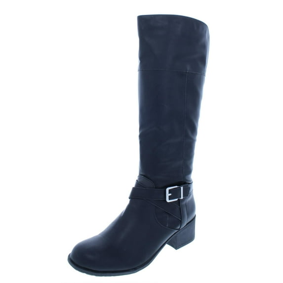 Style & Co. Womens Venesa Faux Leather Knee-High Riding Boots