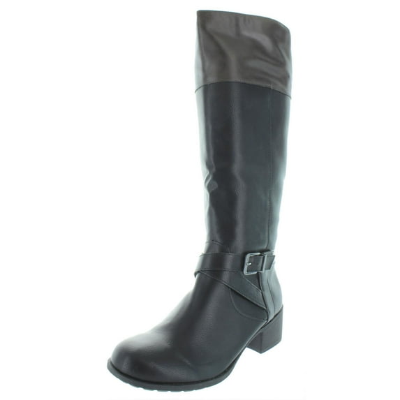 Style & Co. Womens Venesa Faux Leather Knee-High Riding Boots