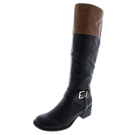 Style & Co. Womens Venesa Faux Leather Knee-High Riding Boots