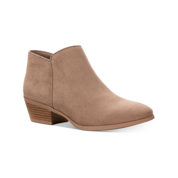 Style & Co. Womens Wileyy Faux Suede Comfort Booties