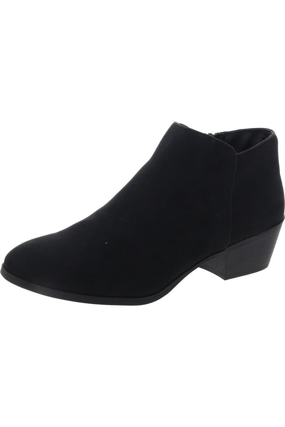 Womens Wileyy Fabric Almond Toe Ankle Fashion, Black, Size 6.0