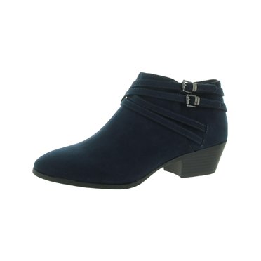 Style & Co Women's Masrinaaf Suede Block Heel Booties Brown Size 8